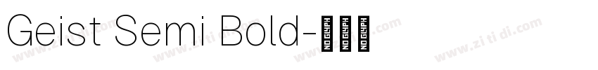 Geist Semi Bold字体转换
